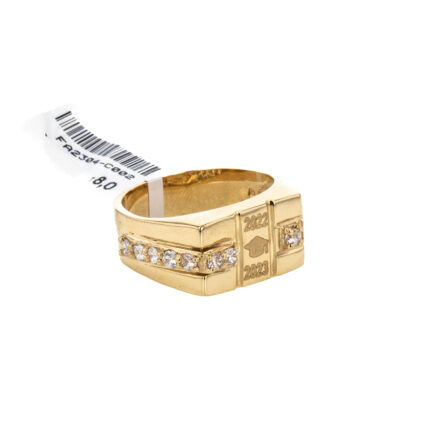 ANILLO DE GRADO CON ZIRCONES 18K