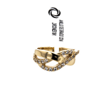 ANILLO DE GRADO CON ZIRCONES 18K