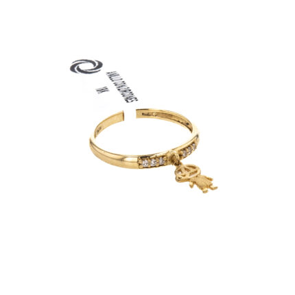 ANILLO CON ZIRCONES 18K