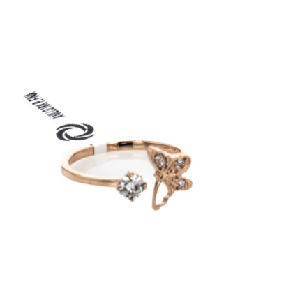 ANILLO MARIPOSA PF ORO ROSA 18K