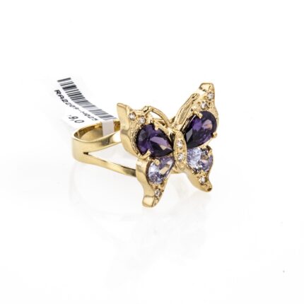 ANILLO MARIPOSA PIEDRAS 18K