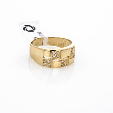 ANILLO ZIRCONES 18K