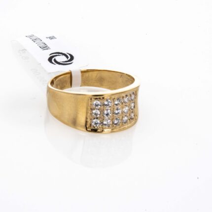 ANILLO ZIRCONES 18K