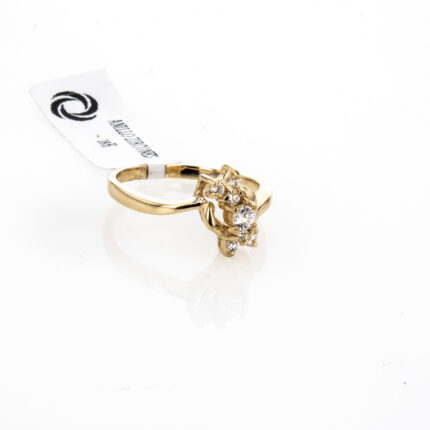 ANILLO ZIRCONES 18K