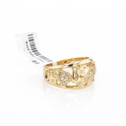 ANILLO ELEFANTES CON ZIRCONES 18K