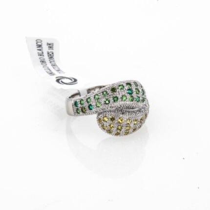 ANILLO ORO BLANCO CON ZIRCONES 18K