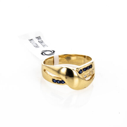 ANILLO CON ZIRCONES 18K