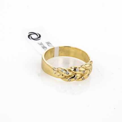 ANILLO CON ZIRCONES 18K