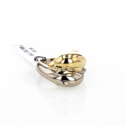 ANILLO DELFINES 2 OROS 18K
