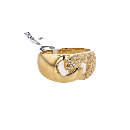 ANILLO CON ZIRCONES 18K