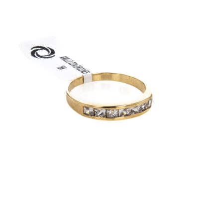 ANILLO CON ZIRCONES 18K