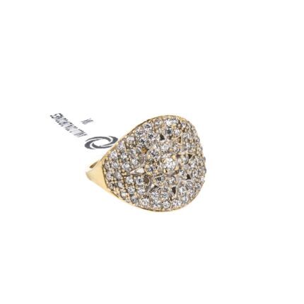 ANILLO CON ZIRCONES 18K