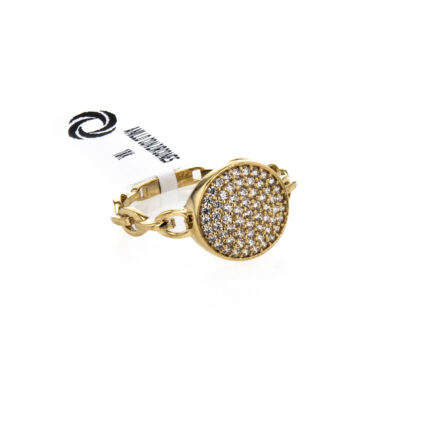 ANILLO CON ZIRCONES 18K