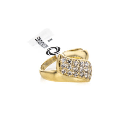 ANILLO CON ZIRCONES 18K