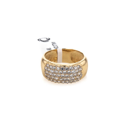 ANILLO CON ZIRCONES 18K