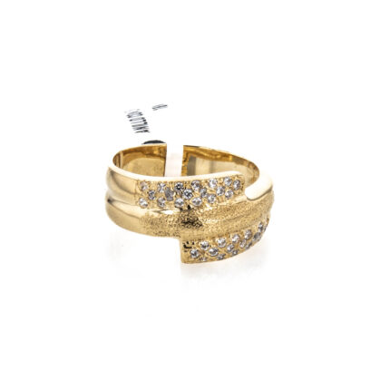 ANILLO CON ZIRCONES 18K