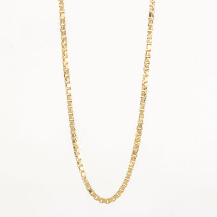 CADENA TEJIDO CAJA 18K