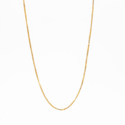 CADENA TEJIDO CAJA 18K
