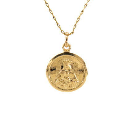 DIJE REDODNO RELGIOSO 18K