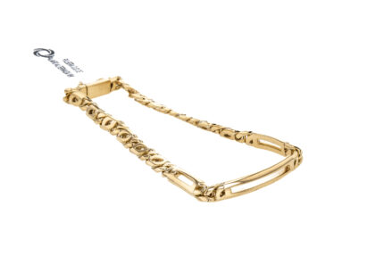 PULSERA OJO DE PAJARO ALTERNADA 18K