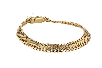 PULSERA TEJIDO BISMARK 18K