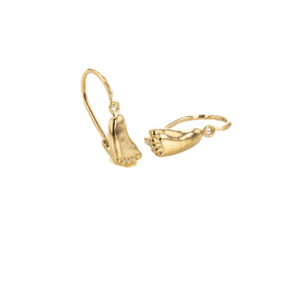 ARETES ZARCILLO PIE 18K