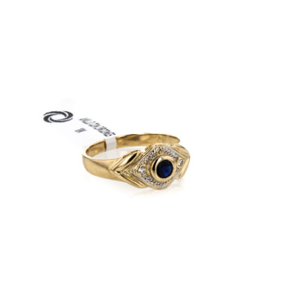 ANILLO CON ZIRCONES 18K