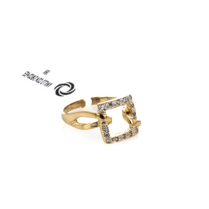ANILLO CON ZIRCONES 18K