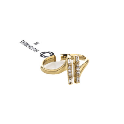 ANILLO CON ZIRCONES 18K