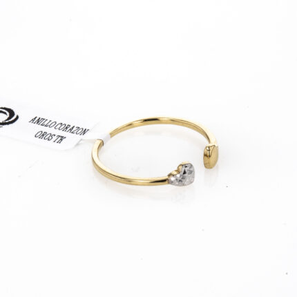ANILLO CORAZON 2 OROS TK
