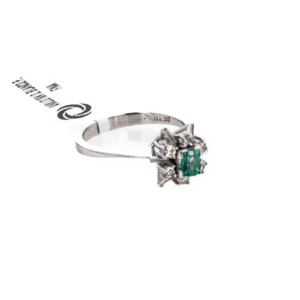 ANILLO 18K O. BLANCO P. FINA
