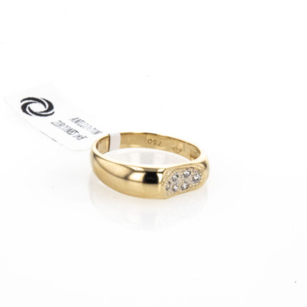 ANILLO CON ZIRCONES 18K