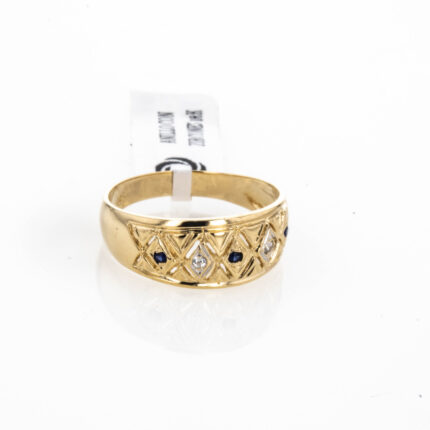 ANILLO CON ZIRCONES 18K