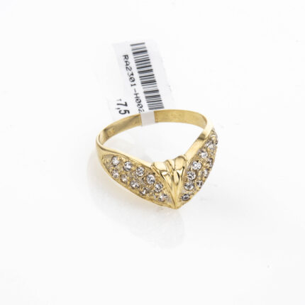 ANILLO CON ZIRCONES 18K