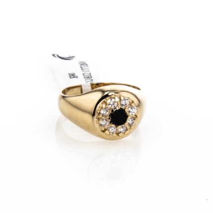 ANILLO ZIRCONES 18K