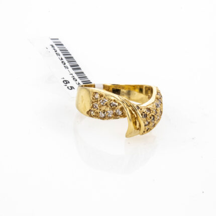 ANILLO CON ZIRCONES 18K