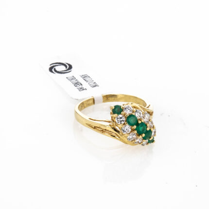 ANILLO CON ZIRCONES 18K