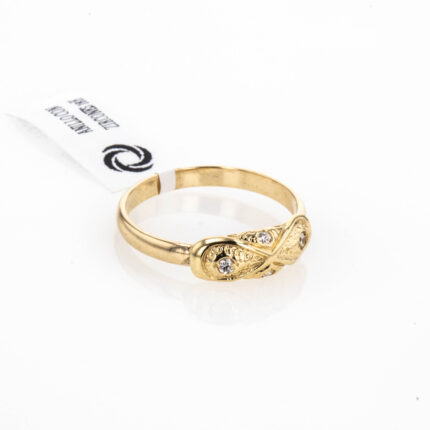 ANILLO CON ZIRCONES 18K
