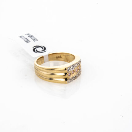 ANILLO CON ZIRCONES 18K