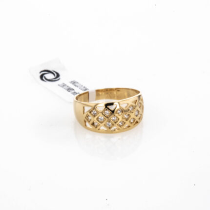ANILLO CON ZIRCONES 18K