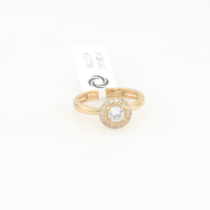 ANILLO CON ZIRCONES 18K