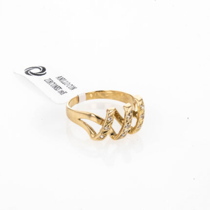 ANILLO CON ZIRCONES 18K
