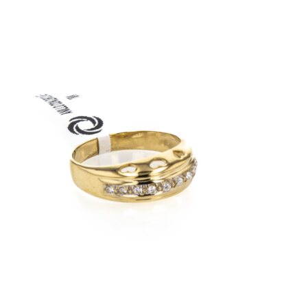 ANILLO CON ZIRCONES 18K