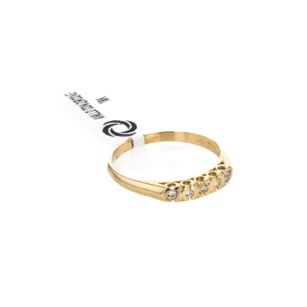 ANILLO CON ZIRCONES 18K