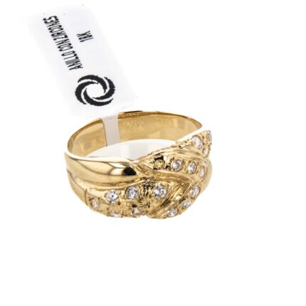ANILLO CON ZIRCONES 18K