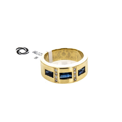 ANILLO CON ZIRCONES 18K