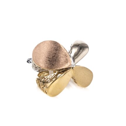ANILLO 3 OROS 18K