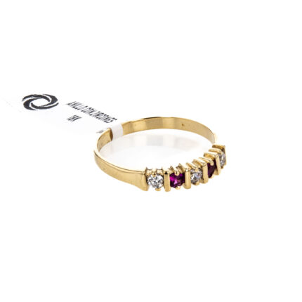 ANILLO CON ZIRCONES 18K