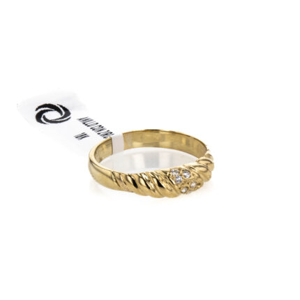 ANILLO CON ZIRCONES 18K