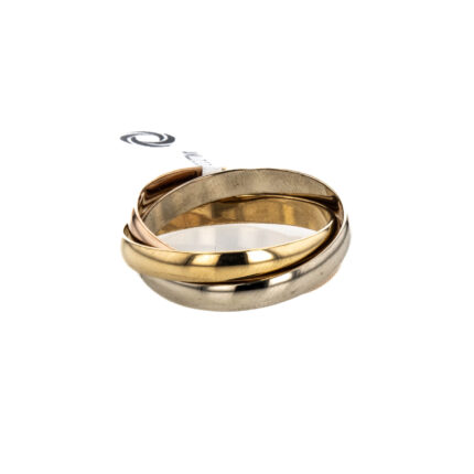 ANILLO 3 OROS 18K